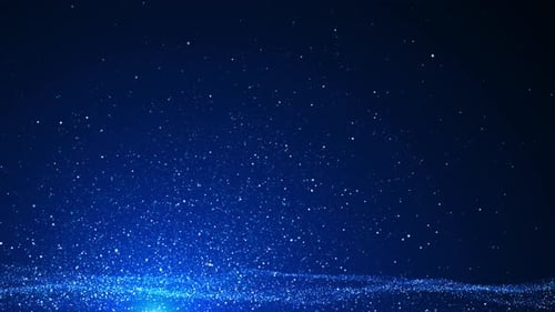 Futuristic Cyberspace Big Data Deep Cyber Stage Waves Lights Digital Matrix Background