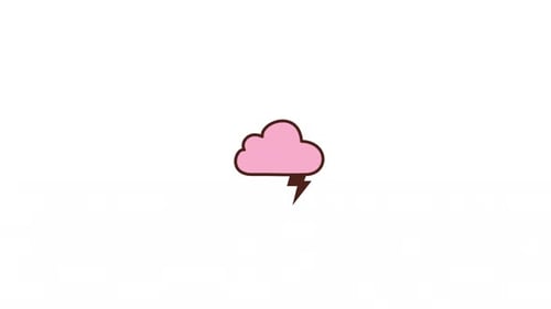 Symbolanimation „Wolke mit Donnern“