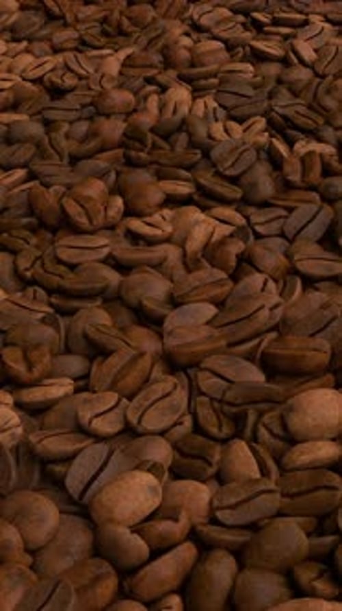 Animated Coffee Beans Texture Loop for Vertical Video Backgrounds
