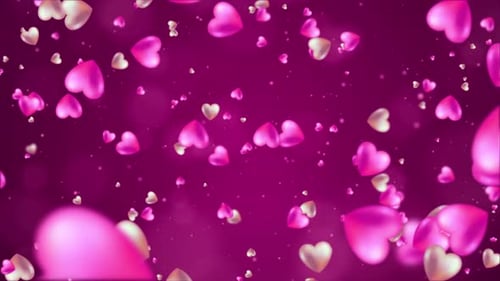 Valentine Love Particle Romantic 4k Background Loop v3