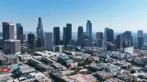 Downtown Los Angeles at Los Angeles in California United States.