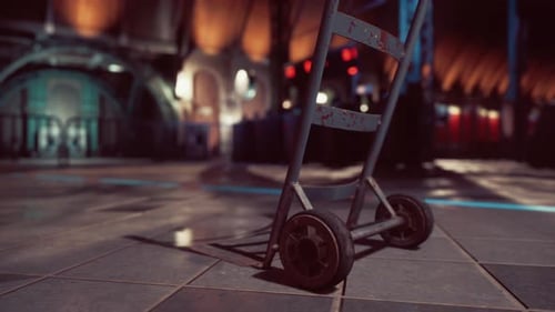 Antigua estación de tren de vapor retro