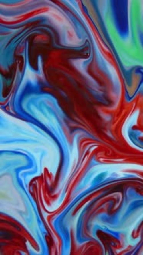 Vertical Colorful Pattern Of Creative Ink Painting Background 27