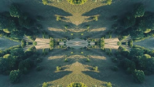 Paisaje campestre abstracto VJ Loop