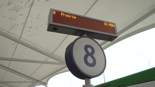 Bus Stop 8 at a bus station