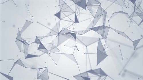 Abstract Geometric Plexus Network Background Loop