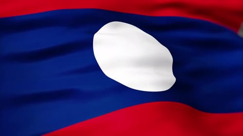 Unabhängigkeitstag: Flagge von Laos weht 4.000 m