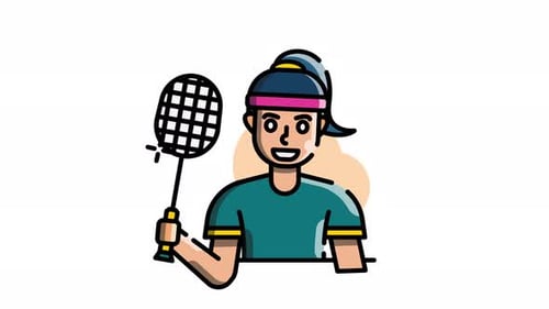 Badmintonspielerin