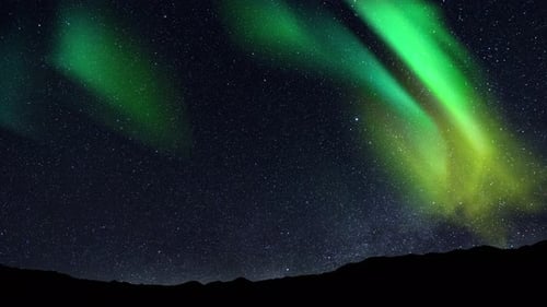 Northern Lights Time Lapse Solar Wind