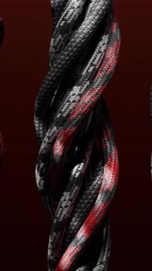 Abstract Twisting Braided Cables Loop Background