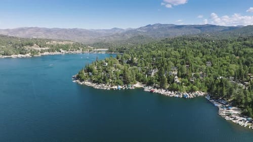 Lake Arrowhead Surrounded San Bernardino Mountains Los Angeles California