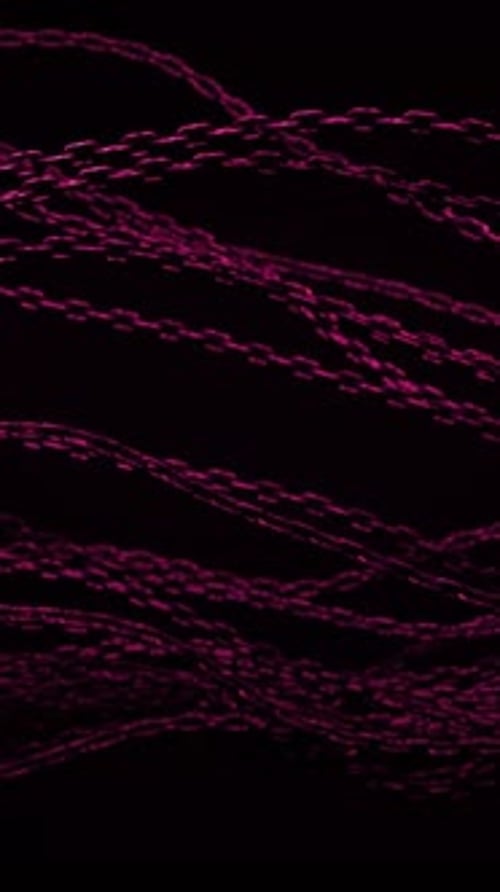 Dynamic Abstract Pink Chains Flowing Motion Background