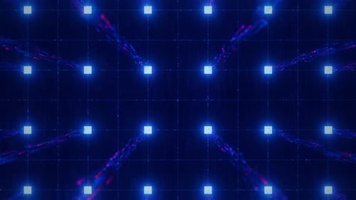 Blick von oben auf die zentrale Datenverarbeitungseinheit für Mikrochips mit künstlicher Intelligenz auf der Leiterplatte Quantum
