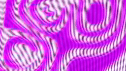 Abstract Purple Wavy Grid Loop Background