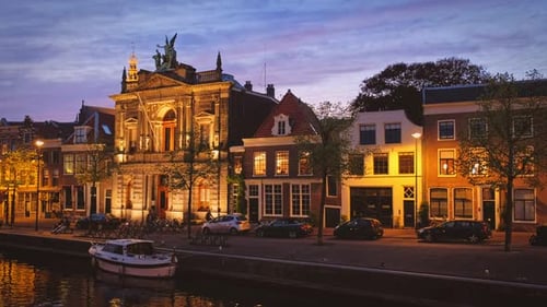 Spaarne River Haarlem Netherlands