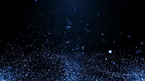 Blue Particles Background Loop