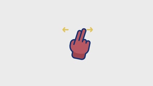 Wischen Sie über das animierte Symbol V1