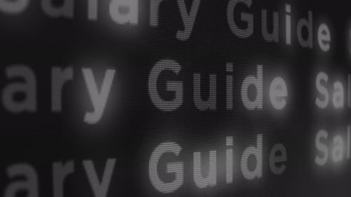 Salary Guide Grid Screen Motion Background