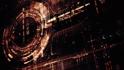 Advanced Data Matrix Simulation Vertical Background 07