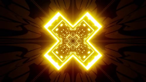 Shining Yellow Beam Tunnel