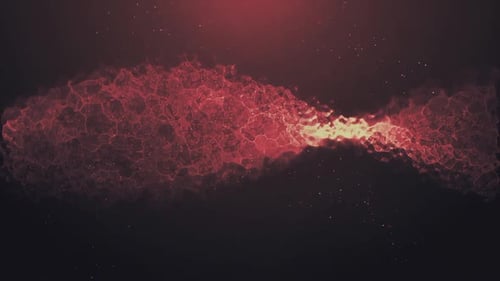Yellow Glittering Particles Animation Loop