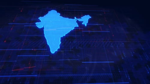 Hud Indien Digitale Karte