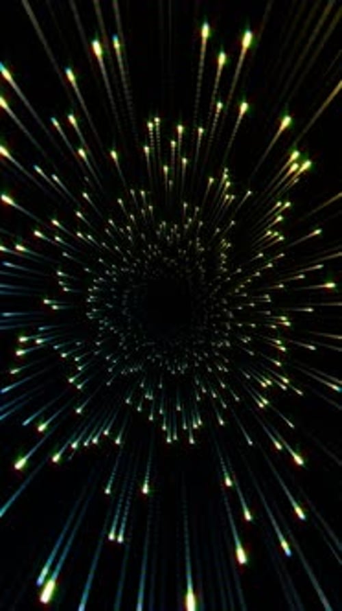 Abstract Neon Light Trail Vj Loop 02 HD