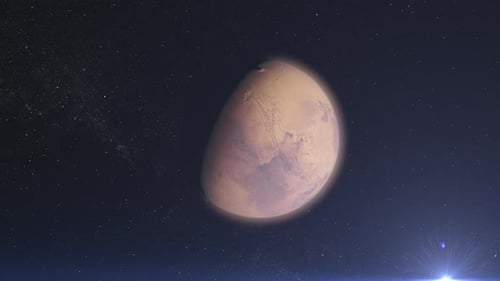 Marte: el planeta rojo en el espacio profundo