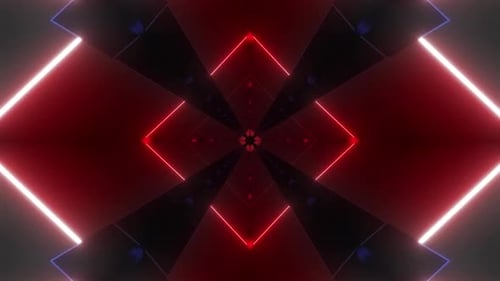 Design abstrait symétrique avec des formes rouges et noires