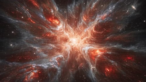 Abstract Space Nebula Energy Burst Background