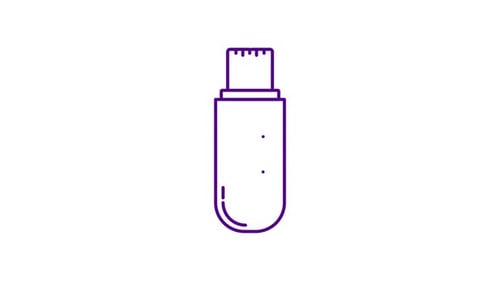Animiertes Pen Drive-Symbol