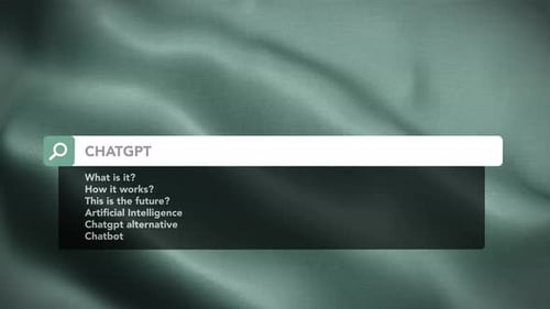 Chatgpt Search Bar Results Loop Background 4K