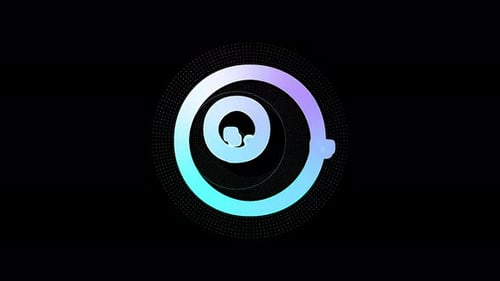Abstract Glitch Concentric Circles Reveal Transition