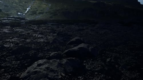 A Mountain with a Very Tall Rock Formation