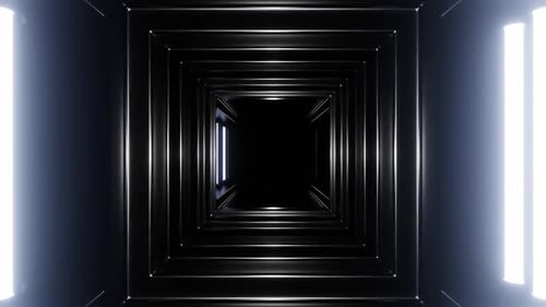 Fondo de túnel de estroboscopio de neón azul eléctrico Vj Loop en HD