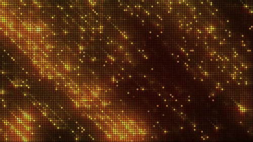 Abstract Gold Dot Grid Shimmering Motion Background