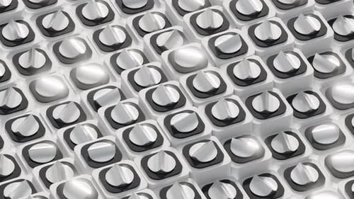 Wavy Geometric 3d Loop Animation