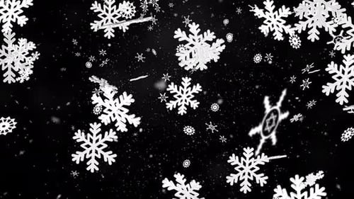 Winter Snowflake Falling