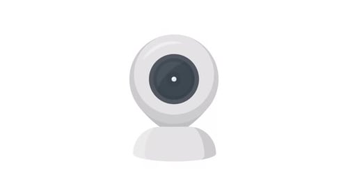 Modern Animated Webcam Icon Reveal
