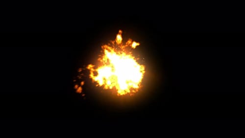4K Cinematic Muzzle Flash VFX Element
