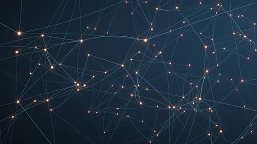 3D animation of the geometric shape of a lattice in space.