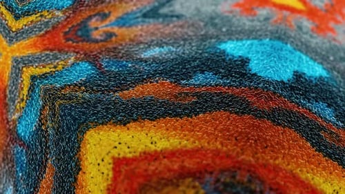 Abstract Waving Particles Dynamic Background Loop