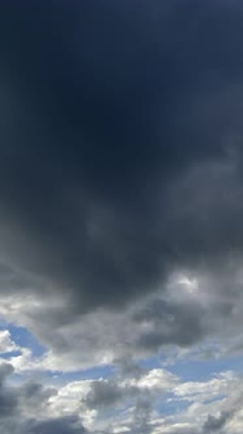Dramatic, Ominous Clouds Fill the Sky During the Day