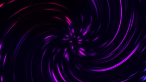 Abstract Neon Swirling Light Streaks Loop Background