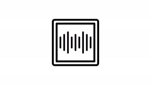 waveform line icon animation