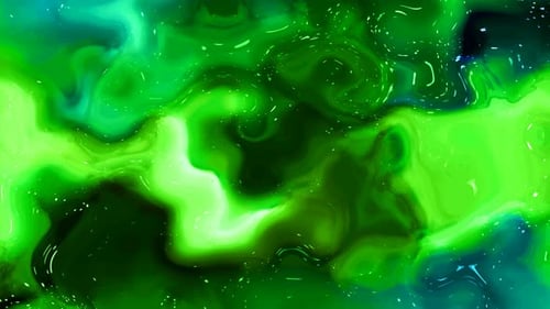 abstract vivid color green pattern liquid . animated shiny motion spinning texture wavy smoke
