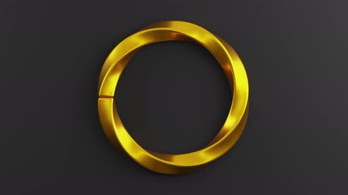 Goldener Ringschleifenhintergrund