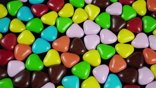 Colorful Assortment of Triangle Shaped Candies