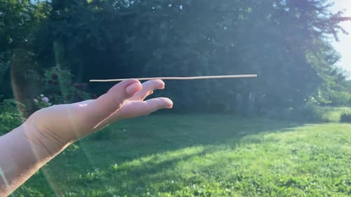 Woman Finds Balance Life Decisions Concept Idea