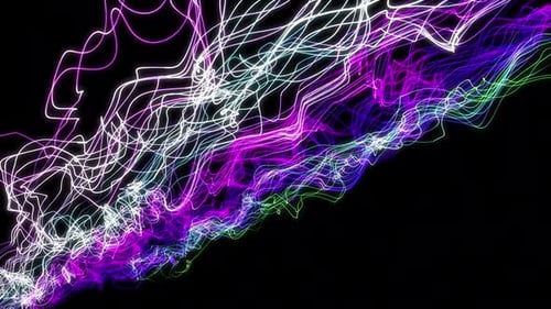 Yarn Wave Lebendiger und bunter Hintergrund V6